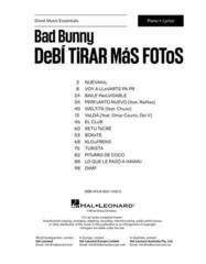 Noty Hal Leonard Bad Bunny - DeBí TiRAR MáS FOToS Noty - 2