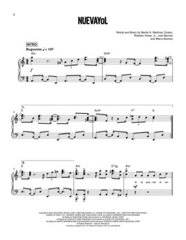 Noty Hal Leonard Bad Bunny - DeBí TiRAR MáS FOToS Noty - 4