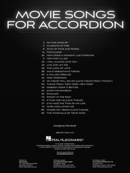 Noty Hal Leonard Movie Songs for Accordion Noty - 2