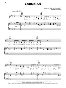 Notes Hal Leonard Taylor Swift - Folklore Notes - 5