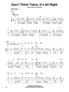 Note Hal Leonard Bob Dylan for Clawhammer Banjo Note - 4