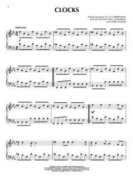 Notes Hal Leonard Coldplay For Piano Solo Notes - 3