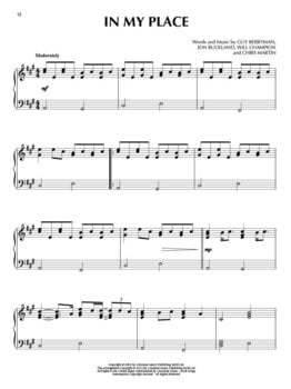 Notes Hal Leonard Coldplay For Piano Solo Notes - 5