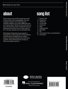 Noty Hal Leonard Nick Jonas - Sunday Best Noty - 6