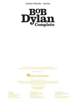 Notes Hal Leonard Bob Dylan Complete Notes - 4