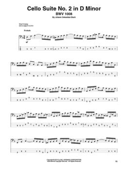 Note Hal Leonard Cello Suites For Electric Bass Note - 4
