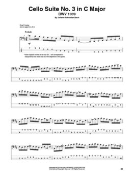 Note Hal Leonard Cello Suites For Electric Bass Note - 5