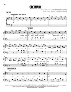 Notes Hal Leonard Alex Warren-Selections from You'll Be Alright, Kid Notes - 6