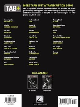 Notes Hal Leonard 25 Top Metal Songs - Tab. Tone. Technique. Notes - 11