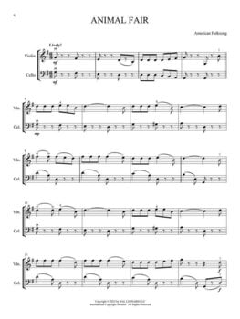 Noty Hal Leonard Folk Songs for Violin and Cello Duet Noty - 3