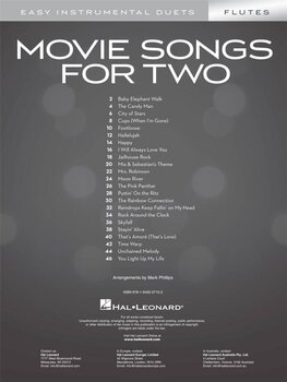 Notes Hal Leonard Movie Songs for Two Flutes Notes - 2