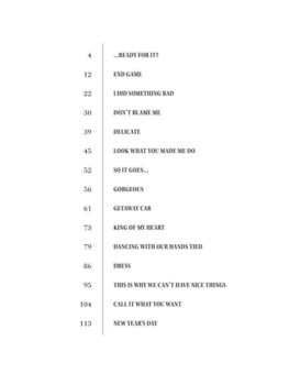 Noty Hal Leonard Taylor Swift - Reputation Noty - 2