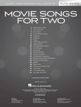 Notis Hal Leonard Movie Songs for Two Alto Saxes Notis - 2
