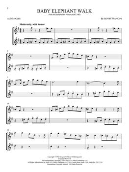 Notis Hal Leonard Movie Songs for Two Alto Saxes Notis - 3