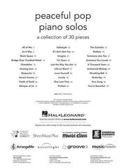 Noty Hal Leonard Peaceful Pop Piano Solos Noty - 1