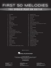 Noty Hal Leonard First 50 Melodies You Should Play on Guitar Noty - 1