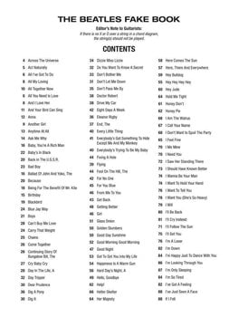 Notes Hal Leonard The Beatles Fake Book Notes - 2