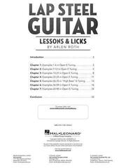 Noty Hal Leonard Lap Steel Guitar Lessons & Licks Noty - 1