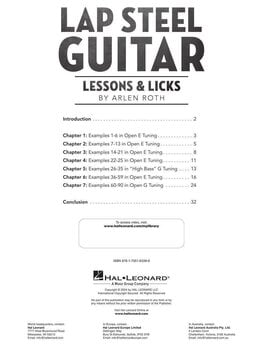 Noty Hal Leonard Lap Steel Guitar Lessons & Licks Noty - 2