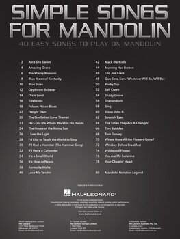 ноти Hal Leonard Simple Songs for Mandolin ноти - 2