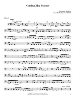 Notes Cherry Lane Music Company Best of Metallica for Cello Notes - 4