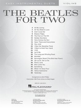 Notes Hal Leonard The Beatles for Two Violins Notes - 2