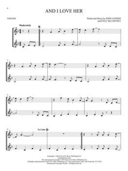 Notes Hal Leonard The Beatles for Two Violins Notes - 5