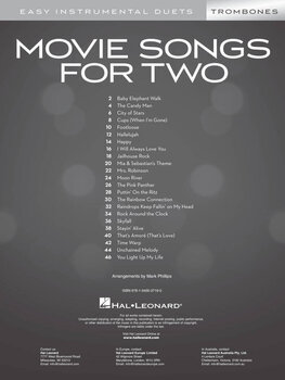 Notis Hal Leonard Movie Songs for Two Trombones Notis - 2