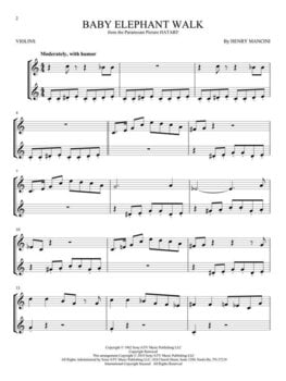 Notes Hal Leonard Movie Songs for Two Violins Notes - 3