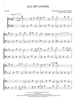 Notis Hal Leonard The Beatles for Two Cellos Notis - 3
