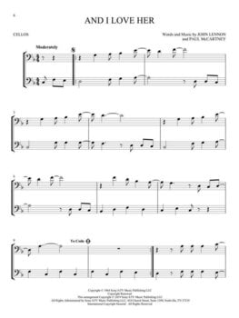 Notis Hal Leonard The Beatles for Two Cellos Notis - 5