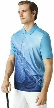 Polo Shirt Oakley Exploded Ellipse Stormed Blue L - 3