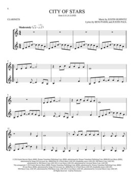 Notis Hal Leonard Movie Songs for Two Clarinets Notis - 4