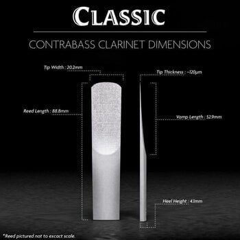 Тръстикова пластинка за кларинет Legere Classic BBCB2.00 Тръстикова пластинка за кларинет - 2
