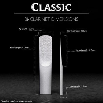 Clarinet Reed Legere Classic Bb BB3.5 Clarinet Reed - 2