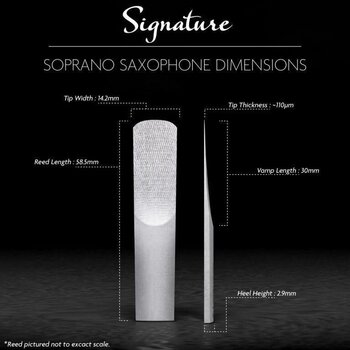 Jezičak za soprano saksofon Legere Signature SSG2.50 Jezičak za soprano saksofon - 2