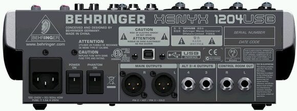 Mikser analogowy Behringer XENYX 1204 USB Basic SET Mikser analogowy - 3