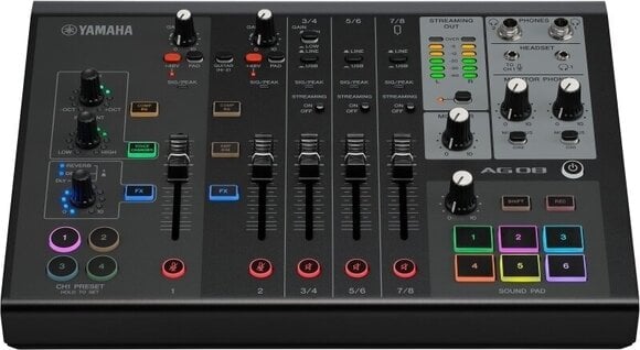 Mikser podcastów Yamaha AG08 Basic SET Black Mikser podcastów - 3