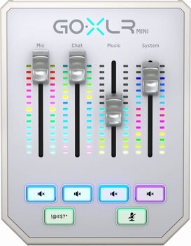 Podcast mix pultovi TC Helicon GoXLR Mini White Basic SET White Podcast mix pultovi - 2
