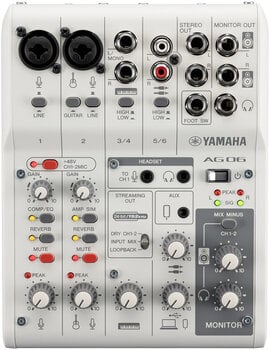 Mikser analogowy Yamaha AG06 MK2 WH Basic SET Mikser analogowy - 2