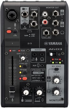 Mikser analogowy Yamaha AG03 MK2 BK Basic SET Mikser analogowy - 2