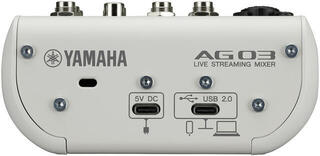 Аналоговий мікшер Yamaha AG03 MK2 WH Basic SET Аналоговий мікшер - 3