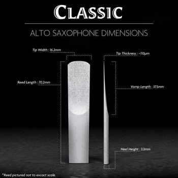 Alto Saxophone Reed Legere Classic AS3.50 Alto Saxophone Reed - 2