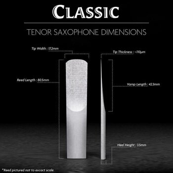 Tenor Saxophone Reed Legere French Cut TS2.50 Tenor Saxophone Reed - 2