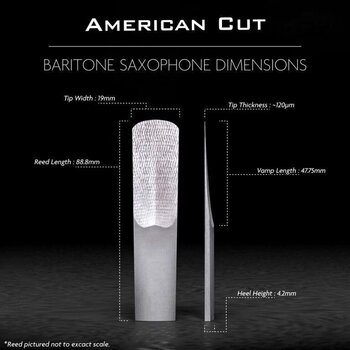 Тръстикова пластинка за баритон саксофон Legere American Cut BSA3.25 Тръстикова пластинка за баритон саксофон - 2