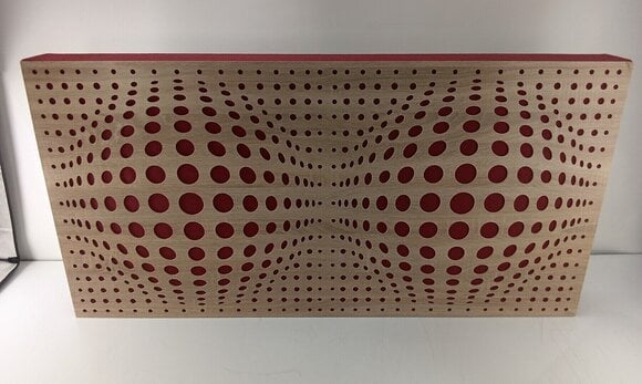 Panel de madera absorbente Mega Acoustic FiberPRO120 AcouSphere Sonoma Oak/Dark Red Panel de madera absorbente (Dañado) - 2