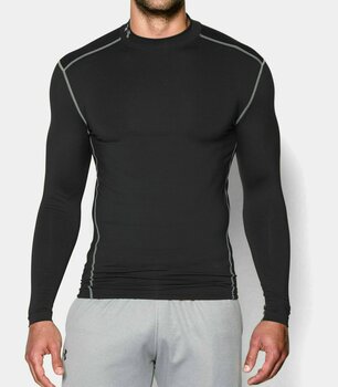 Thermo ondergoed Under Armour ColdGear Compression Mock Black/Steel S - 4