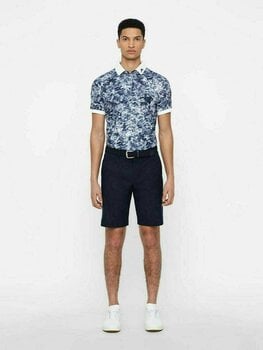 Polo Shirt J.Lindeberg Tour Tech Slim Mens Polo Shirt Blue/Ocean Camou XL - 4