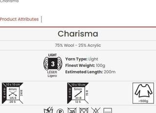 Strickgarn Yarn Art Charisma 3037 Strickgarn - 1
