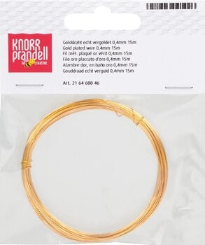 Materiál Knorr Prandell 216460046 Dráty Gold Ø 0,4 mm × 15 m 1 - 2